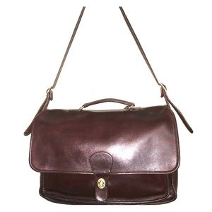 Coach Briefcase Handbag  Brown 008-3123